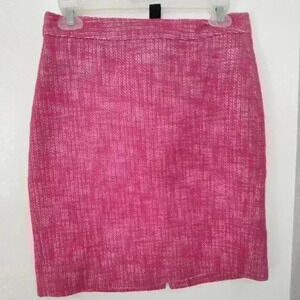 Banana Republic Pink Tweed Pencil Skirt #283